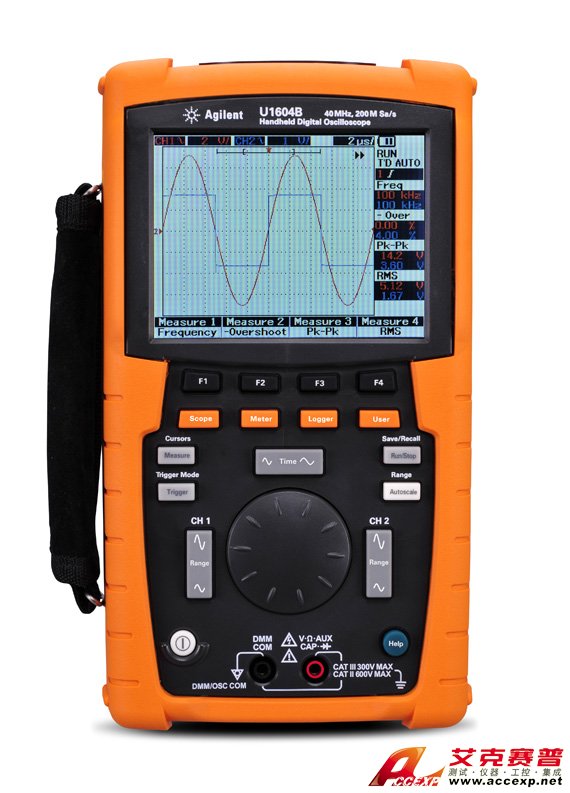 U1604B 手持式示波器，40 MHz