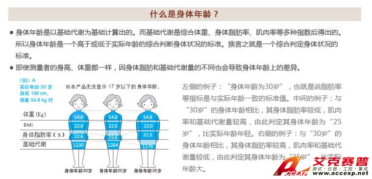 綜合判定身體狀況的標準—身體年齡